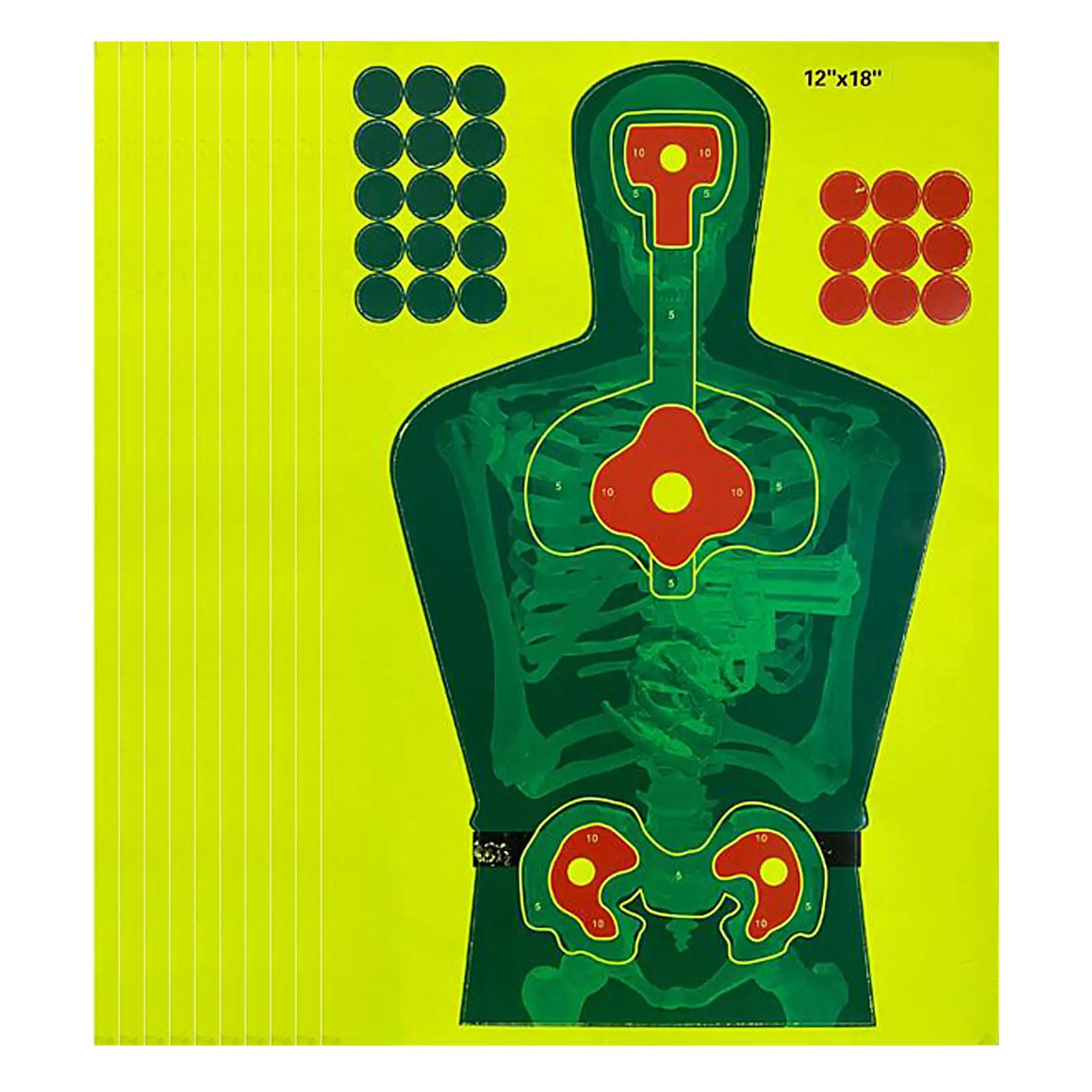 

10x Splatter 12 дюймов x18 дюймов цель для тренировок ing
