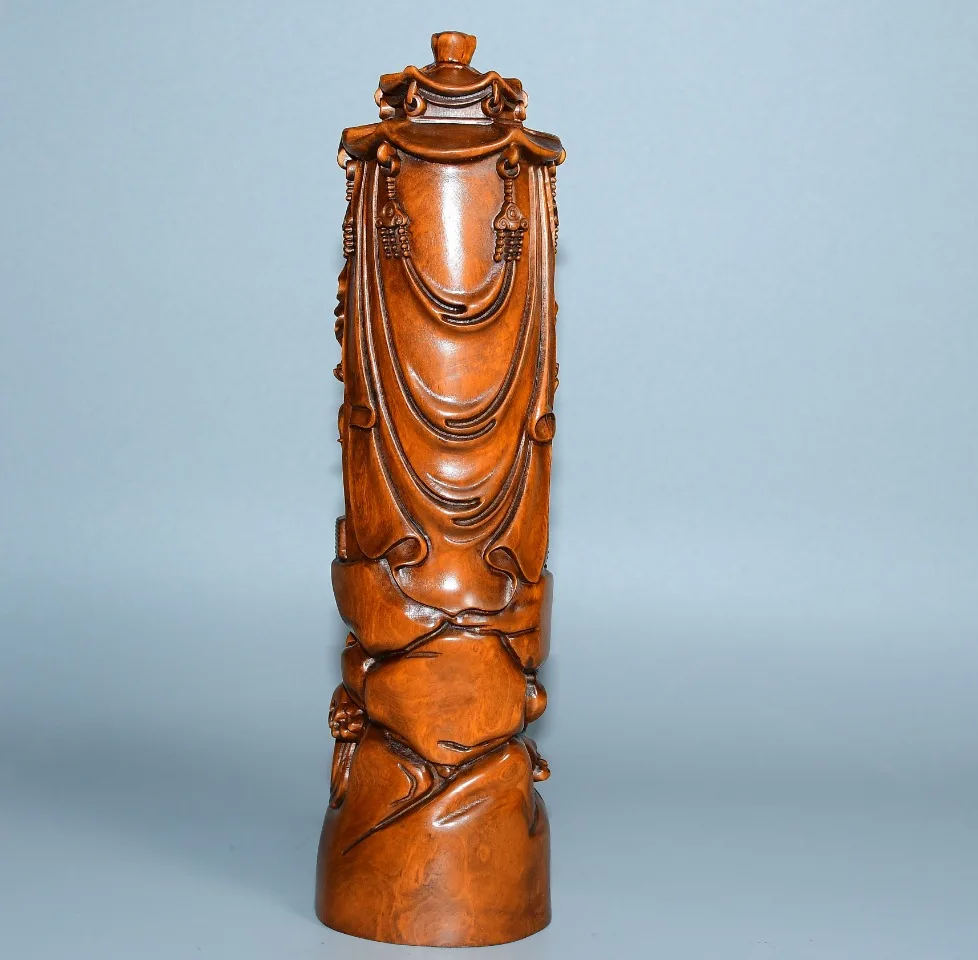 Коллекция тибетских храмов 7 дюймов старый Боксвуд шесть армированных