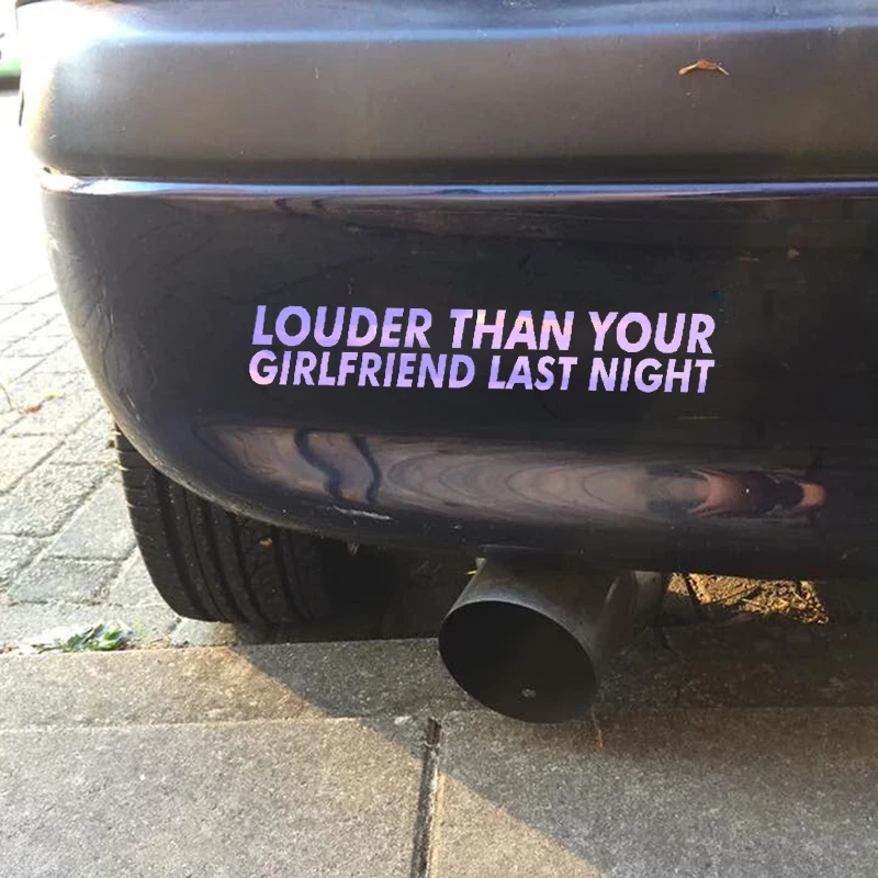 Виниловая наклейка на бампер автомобиля водонепроницаемая |