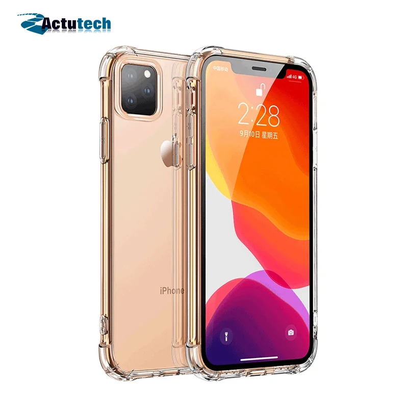 

Luxury Transparent Shockproof Silicone Case For iPhone 11 Xr Xs Max Case 13 12 mini 11 Pro Max 8 7 Plus Case Silicone Back Cover