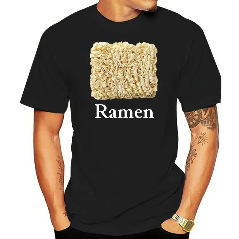 

Asian Korean Japanese Chinese Ramen Noodles T-Shirt Short-Sleeved Print Letters Retro nigikala Print Shirt Tee Top