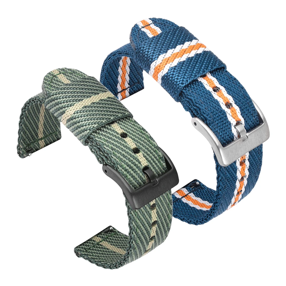

For Samsung Galaxy Watch 4 Woven nylon Strap 44mm 40mm Band Galaxy Watch4 classic 46mm 42mm Wristband Replacement Accessories