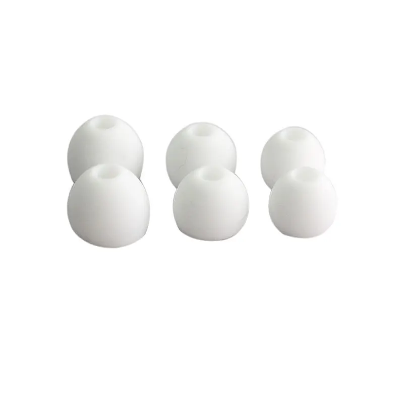 

New White 6pcs In Ear Bud Silicone Earphone Ear Pads In-Ear Headset Earbud Bud Tips Earbuds Eartips Earplug Earplugs