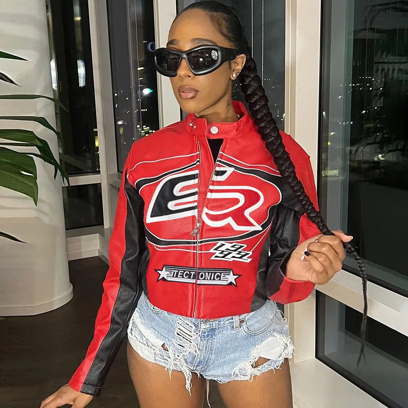 Sifreyr модные пальто контрастного цвета с вышивкой и принтом короткие сексуальные