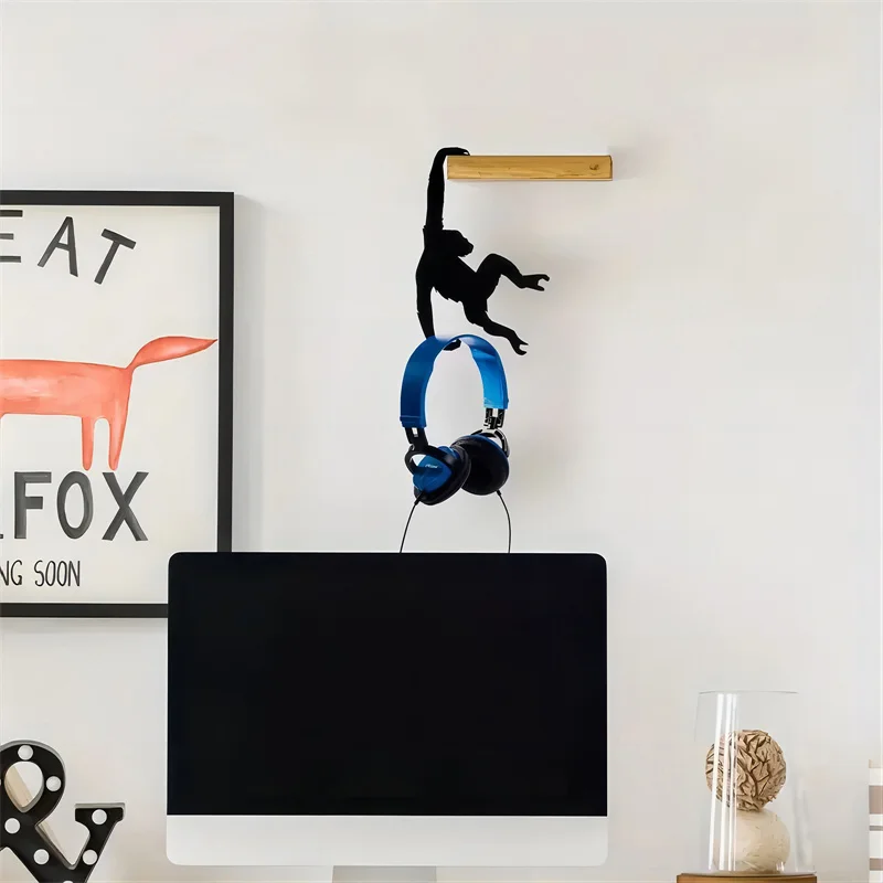 Кухонные настенные дверные крючки вешалка для ключей банановый балансировочный