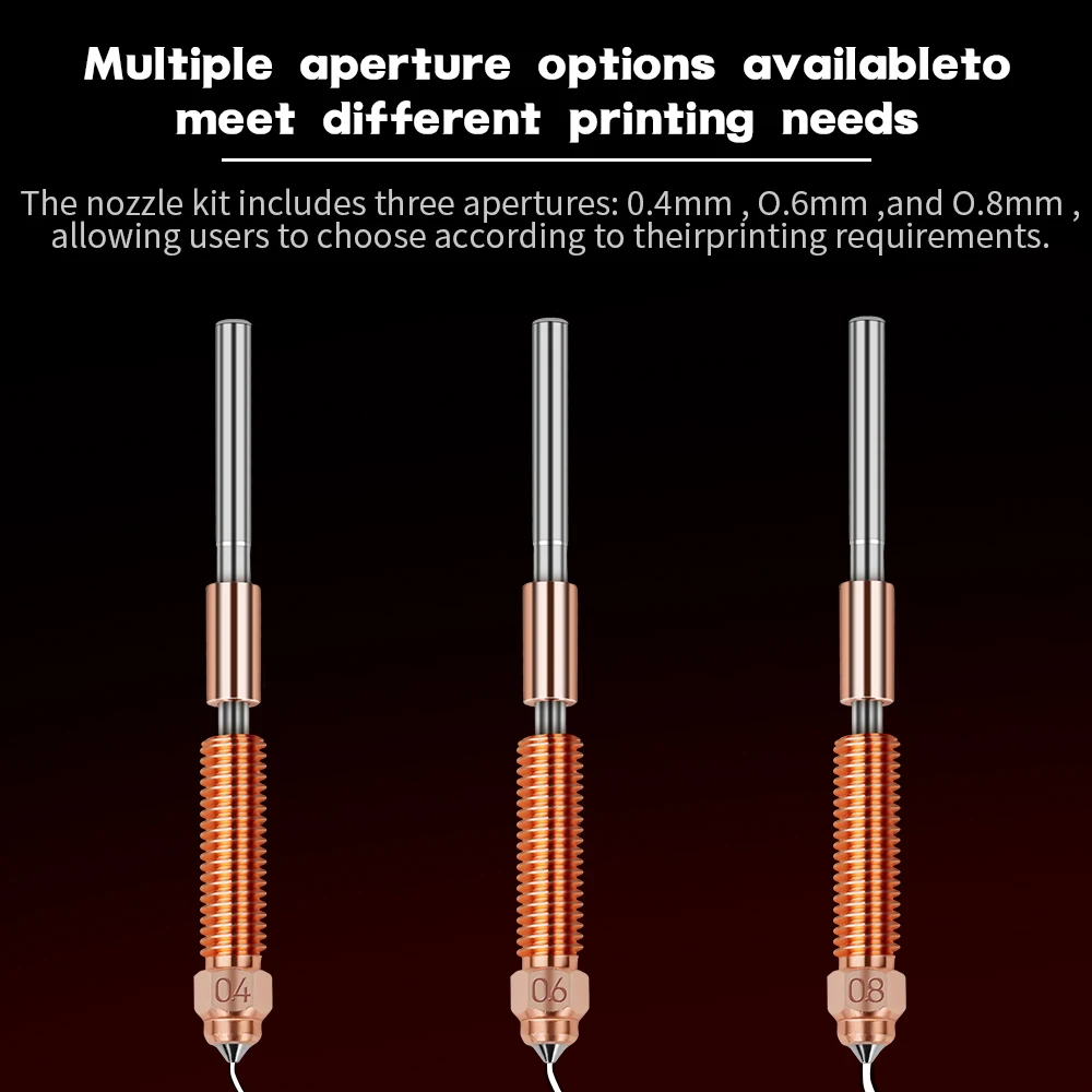 Для Creality K1C быстросменное сопло K1 Max Ender-3 V3 Сопло из закаленной стали Ender 3 Plus