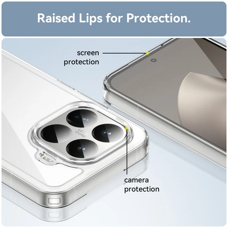 Фото Чехол для Xiaomi 15T Pro, чехол для Xiaomi Mi 15T Pro Capas, новый противоударный защитный бампер для телефона, прозрачный прозрачный Xiaomi 15T №1
