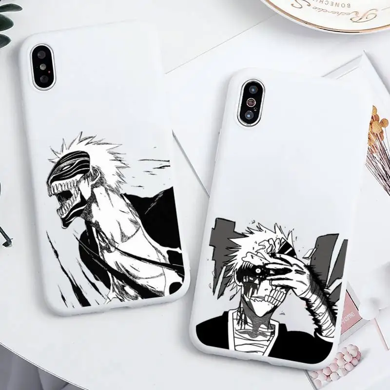 Чехол для телефона с рисунком аниме отбеливатель Ichigo Kurosaki манга iPhone 6 7 8 11 12 13 s mini