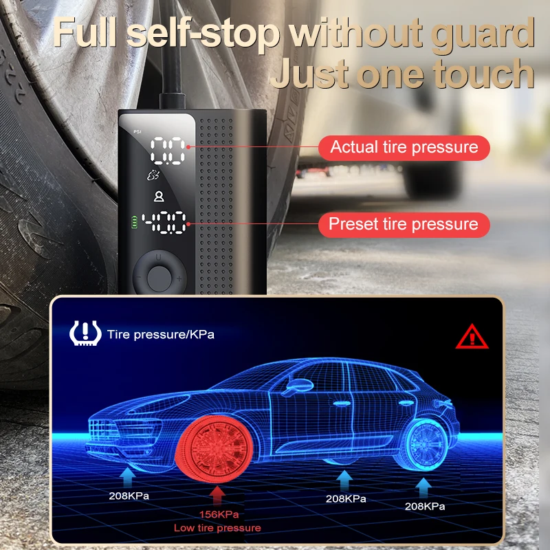 Автомобильный Электрический воздушный насос 10S быстрая инфляция 4000mAh