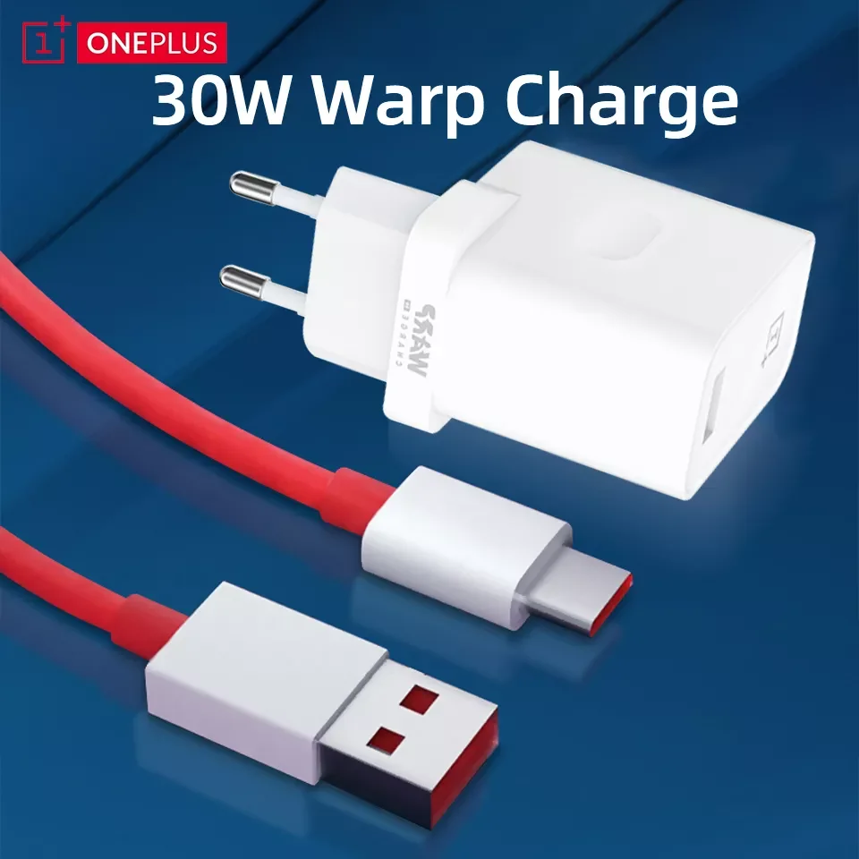 

Oneplus Warp Charge 65 30 Adapter Charger for One Plus 9 Pro 9R 8T 8 Nord N100 N10 5G 7T 7 6T 6 Dash Fast Charging EU UK 65W 30W