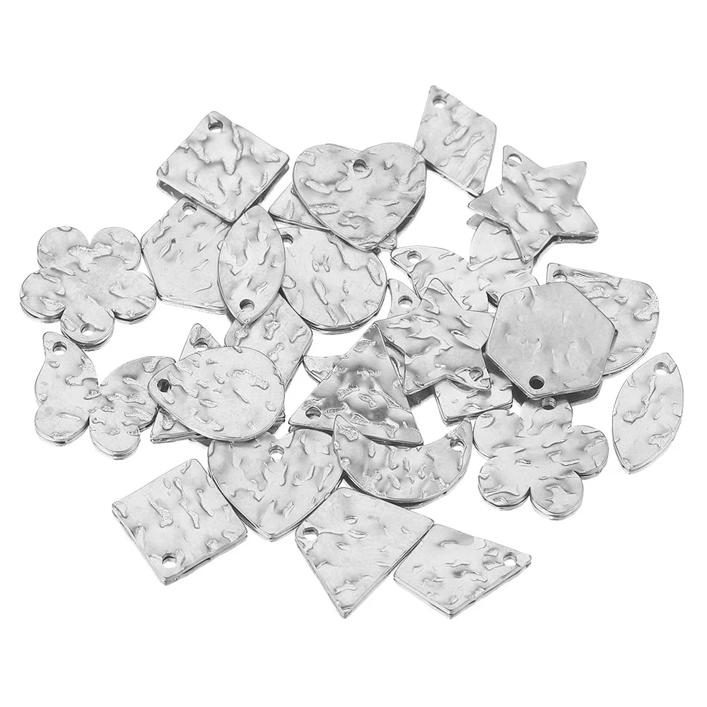 20 шт. круглые подвески в виде полумесяца и цветов из нержавеющей стали |