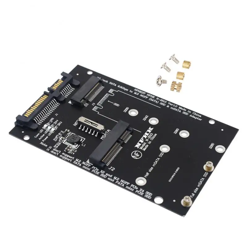 

Msata To Sata Adapter 106.8cm Sata M.2 Ngff Msata Ssd 6gbps Ssd Converter Card For Pc Laptop 2.5" Adapter Msata/m2 Ssd Converter