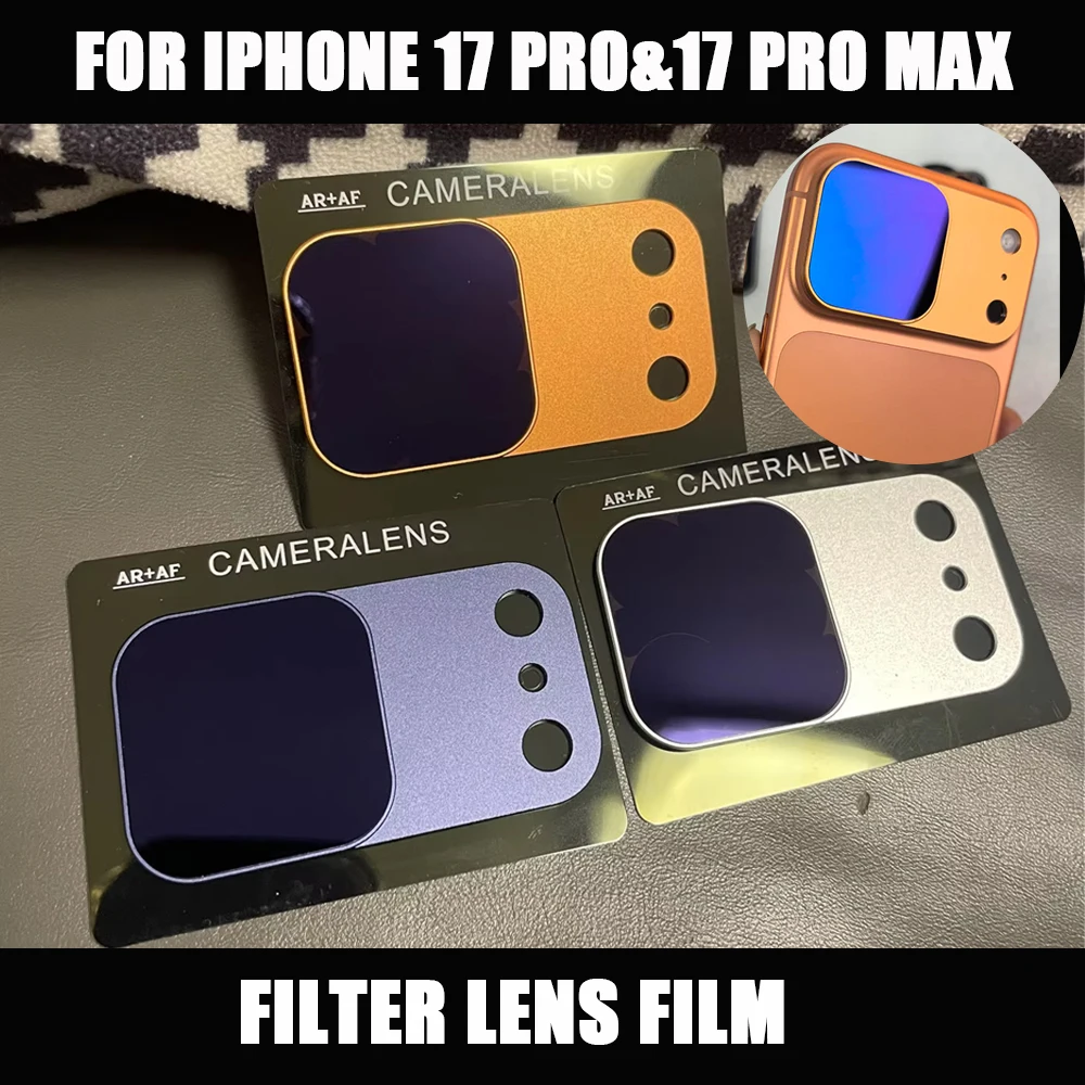 Фото Защитный фильтр от бликов для iPhone 17 Pro/Pro Max, универсальная HD-пленка для объектива, магнитная защита камеры ND, аксессуары для фотосъемки №2