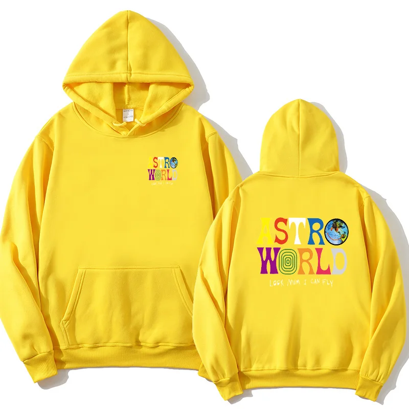 

Men's travis scott astroworld hoodie fashion monogram look mom i can fly streetwear unisex pullover top fleece uomo Sweatshirt