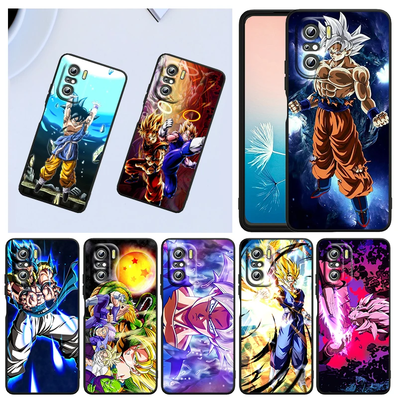 

Anime Goku Dragon Ball For Xiaomi Redmi K40 Gaming K30 9i 9T 9A 9C 9 8A 8 GO S2 6 6A 5A 5 Pro Prime Black Capa Phone Case