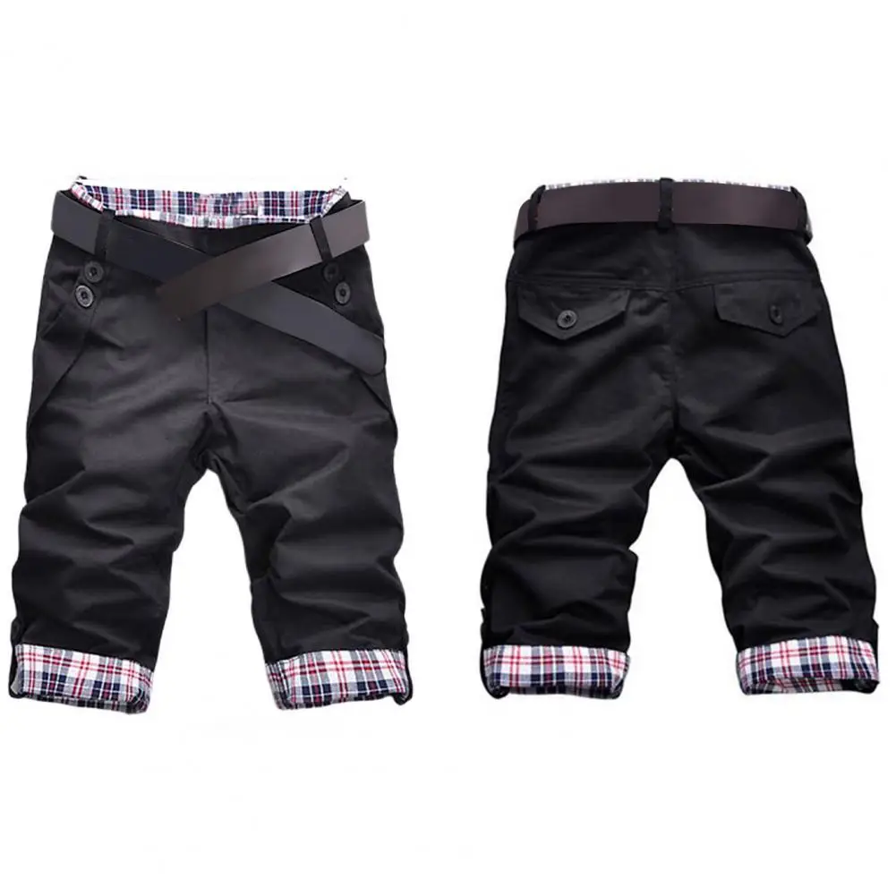 

Streetwear Stylish Korean Style Pockets Surf Board Shorts Temperament Surf Board Shorts Color Block for Fitness