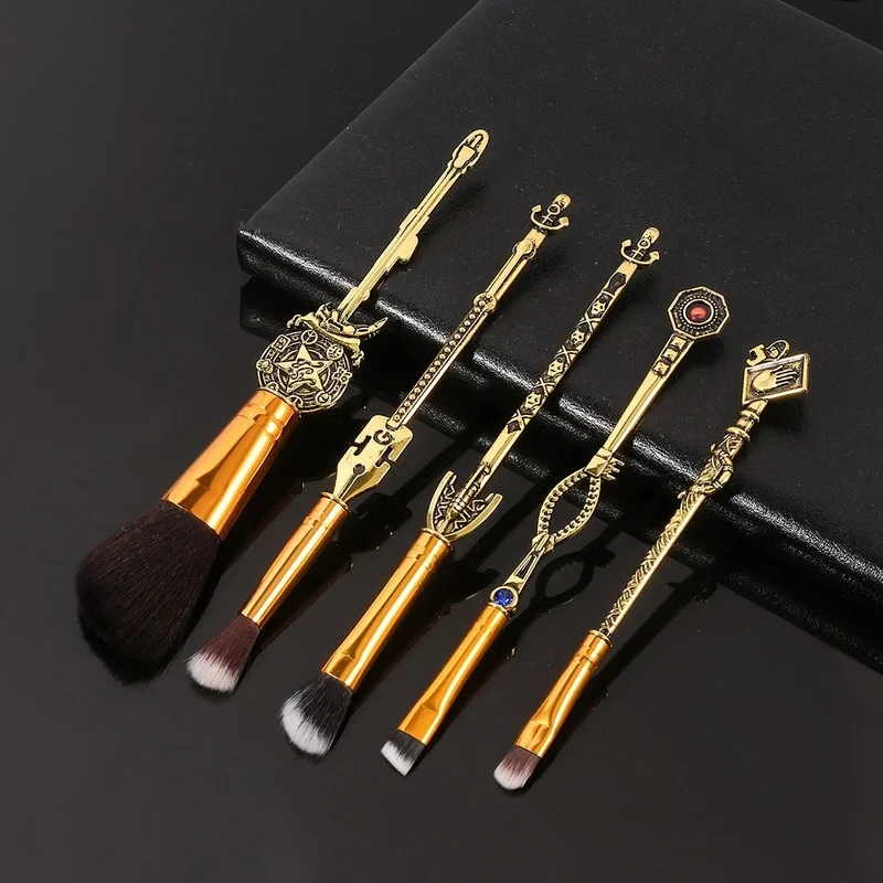 

5pcs Anime JoJos Bizarre Adventure Makeup Brushes Set Makeup Brush Blush Foundation Eye Shadow Highlighte Gift for Girlfriend