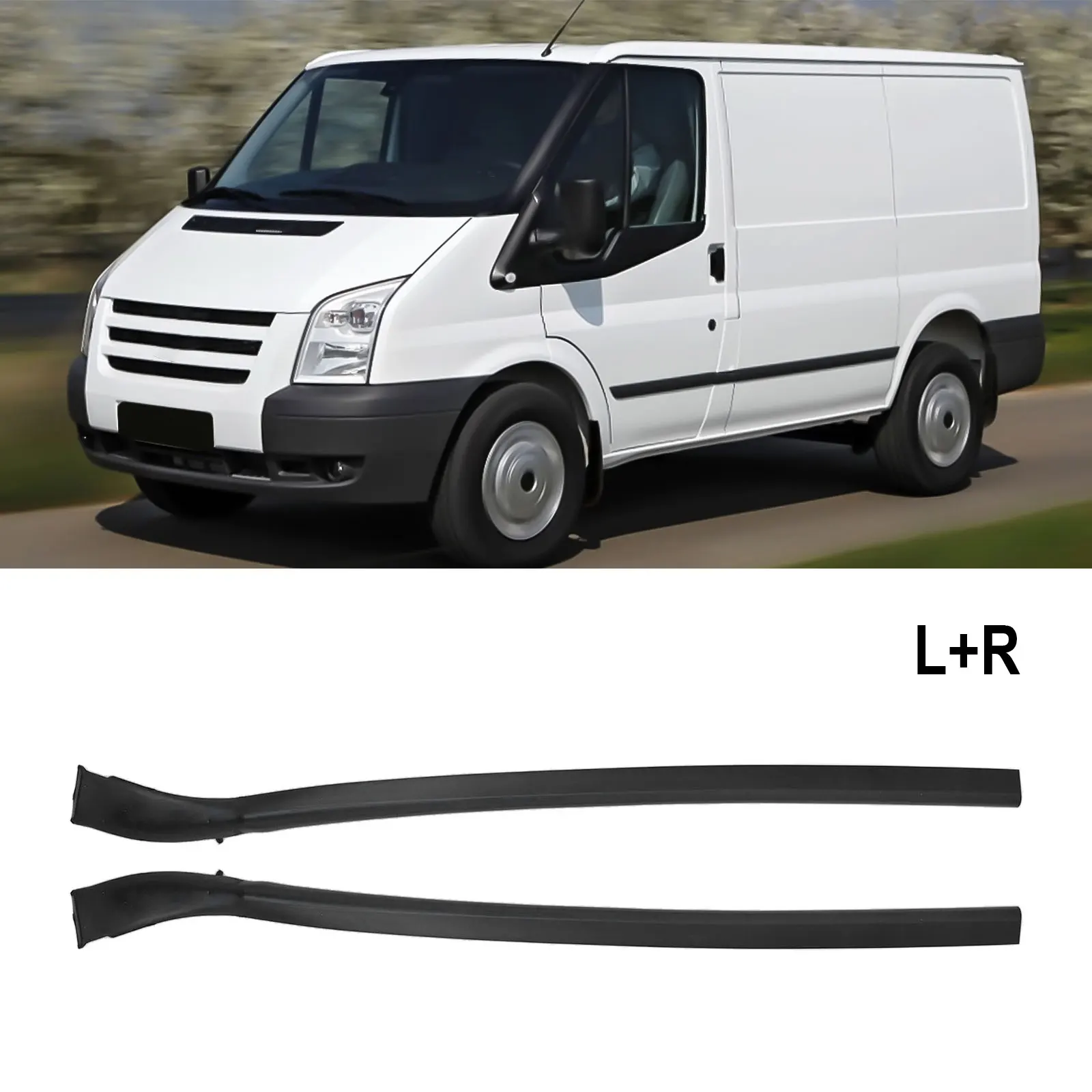 

1 пара передних резиновых уплотнителей для дверей автомобиля, уплотнительные ленты для Ford, Transit MK7 1828404 1792620 # Уплотнитель двери 560 мм S