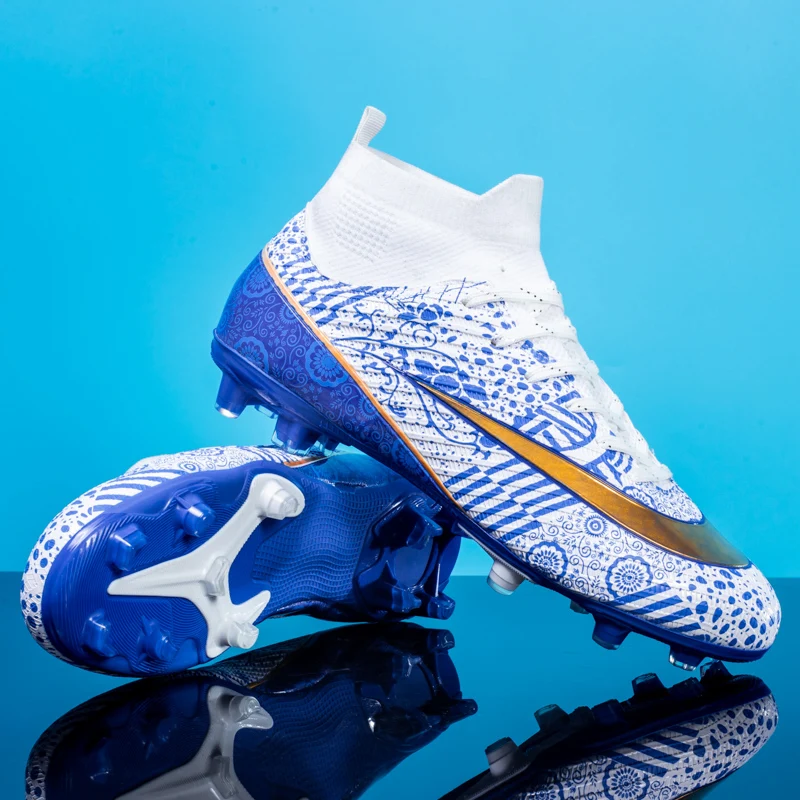 Soccer Shoes Men's TF/FG High Quality Breathable Outdoor Sports Youth Wear-Resistant Training Football Cleats Sneakers Size33-46