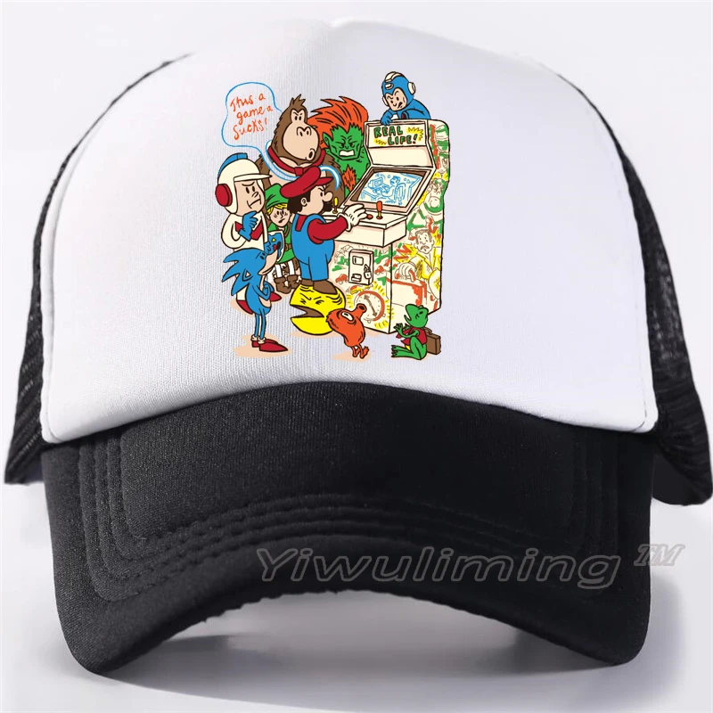 

arcade Sublimation Blank Hats Baseball Cap Snapback Hat For Boy Men Women Adjustable Hats Fashion New Sports Advertising Caps