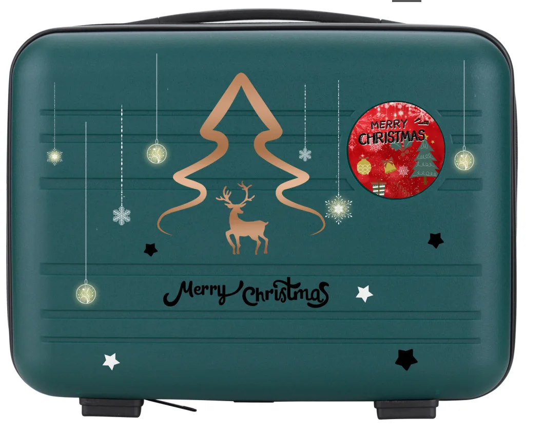 Christmas gift box hand luggage suitcase cartoon suitcase boy and girl drag suitcase toddler suitcase