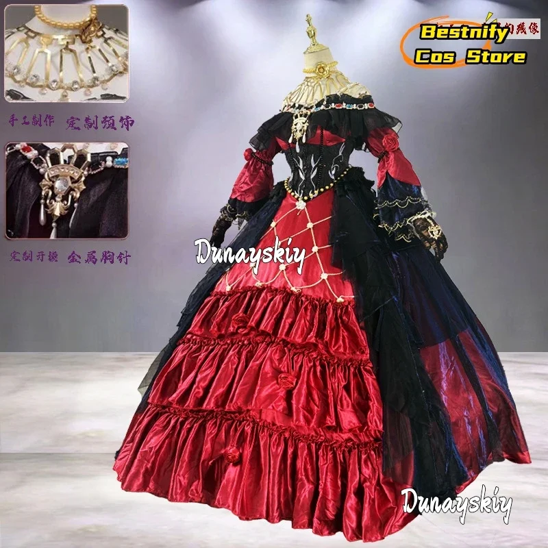 Фото КосплейMrs.Red Bloody Queen Косплей Костюм Game Identity V Bloody Queen Ложная надежда Ролевая игра Платье принцессы Лолиты Аниме Наряд №4