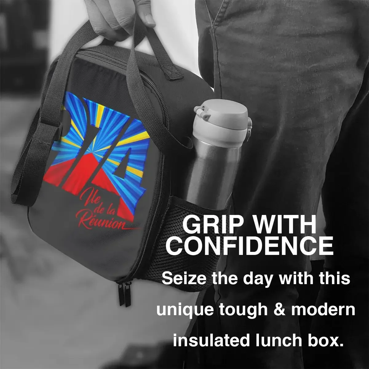 974 г. сумка для ланча с логотипом Reunion Island женская чарующий холодильник термальная