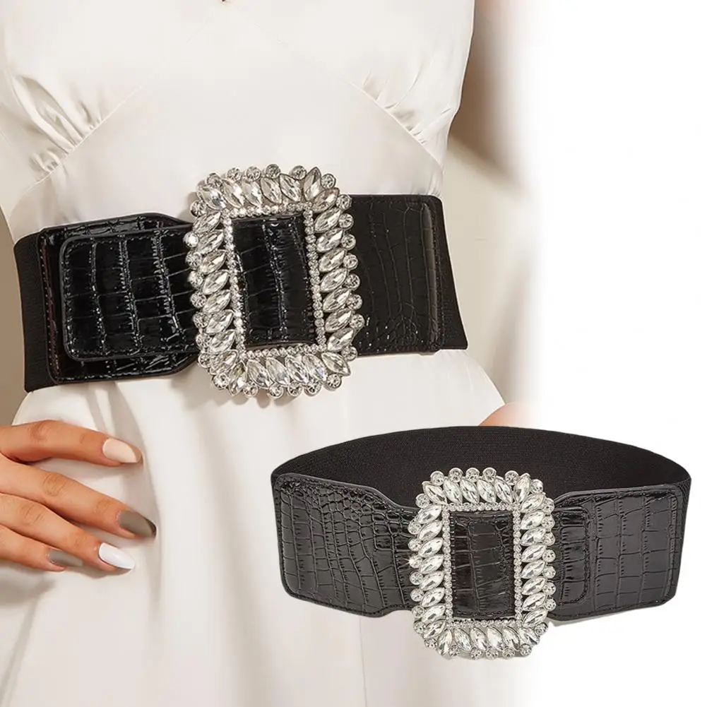 

Waistband All Match Women Belt Korean Style Sparkling Dress Belt