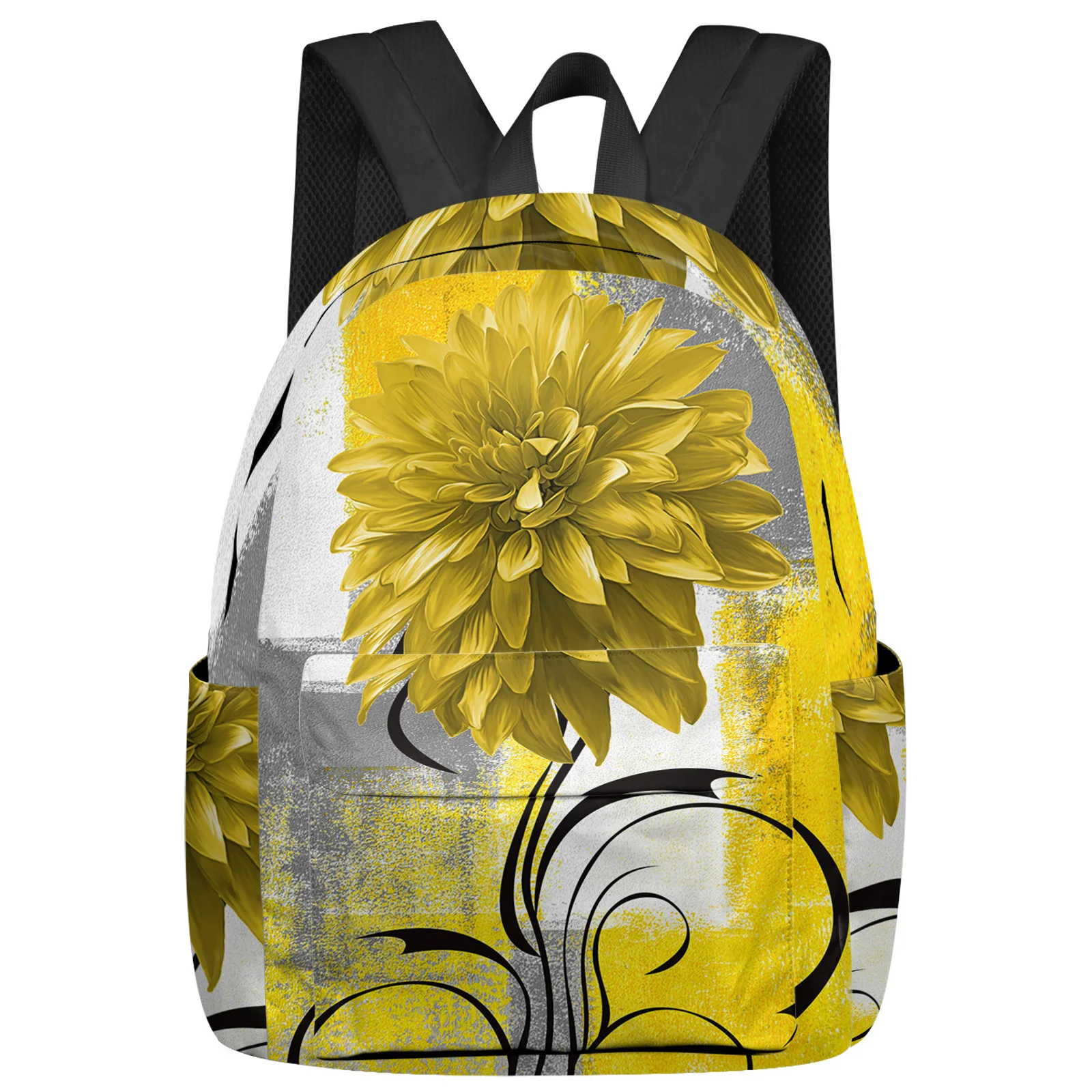 

Рюкзак для ноутбука с абстрактной текстурой и принтом растений