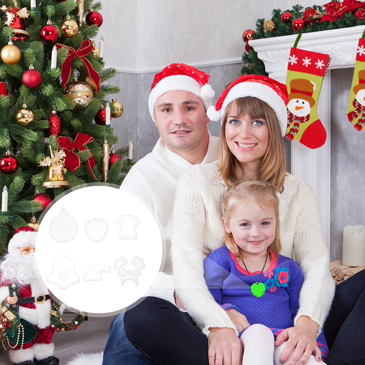 

Mold Christmas Silicone Resin Epoxy Hanging Craft Clear Molds Jewelry Pendantscrafts Ornament Prop