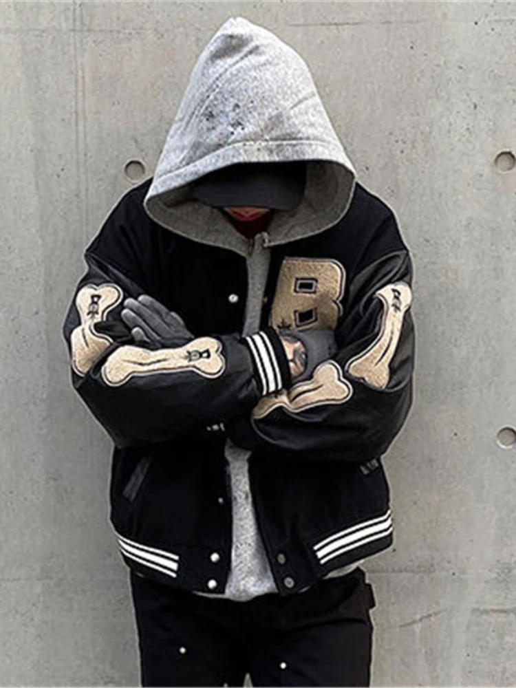 Мужская куртка-бомбер в стиле хип-хоп | Куртки