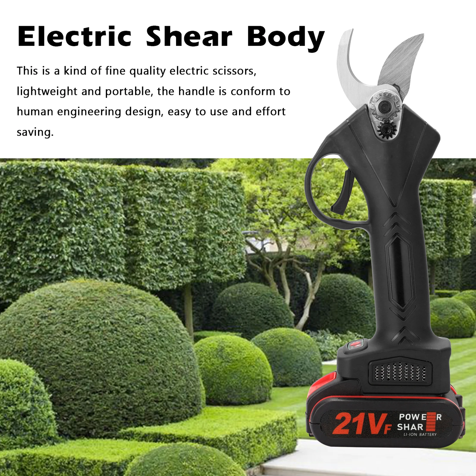 KKmoon 21V Cordless Electric Pruner Pruning Shear Efficient Fruit Tree Bonsai Branches Cutter Landscaping Garden Tool - купить по