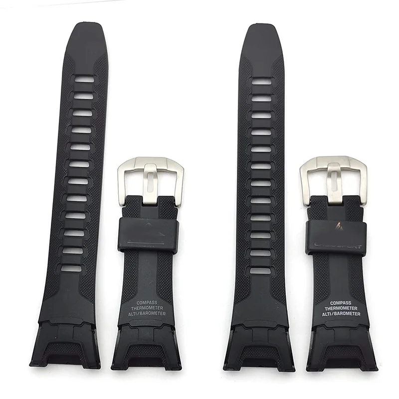 Suitable Silicone Watch Strap For Casaio Prg-110c Prw-1300 Paw-1300 Stainless Steel Pin Buckle Rein Rubber Watch Band