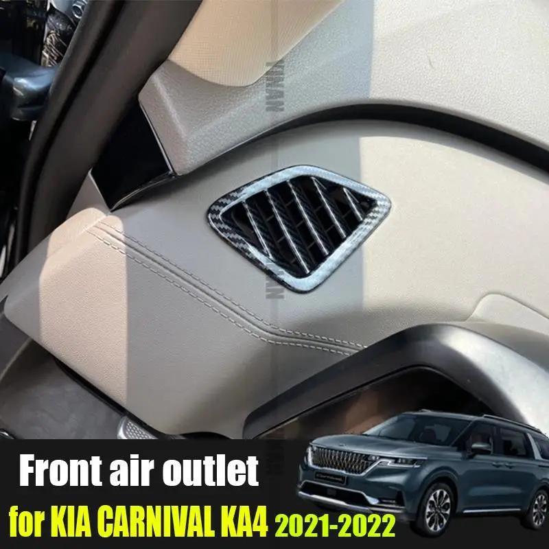 

for Kia Carnival Sedona KA4 2021 2022 dashboard front air conditioning outlet ABS decoration covering the modified interior