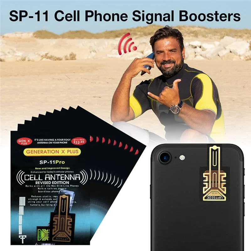 

10PCS Cell Phone Signal Booster Sticker Mobile Antenna Amplifier SP-11Pro Signal Booster Booster Outdoor for Cell Phone
