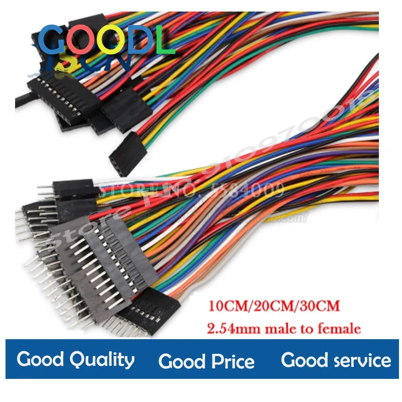 

5PCS 2.54MM 2.54 Wire Dupont Line male to female 1P2 3 4 5 6 7 8 9 10 12 Pin Dupont cable connector JUMPER CABLE WIRE FOR PCB