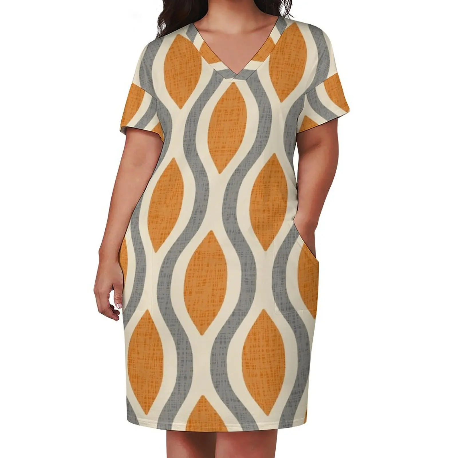 Красочное платье с карманами 924 свободное лето 2020 женское длинное вечерние