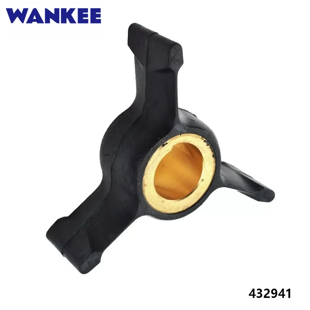 Фото Рабочее колесо водяного насоса Wankee 432941 для подвесных лодочных моторов Evinrude Johnson 40-50 л.с. 18-3104 №2