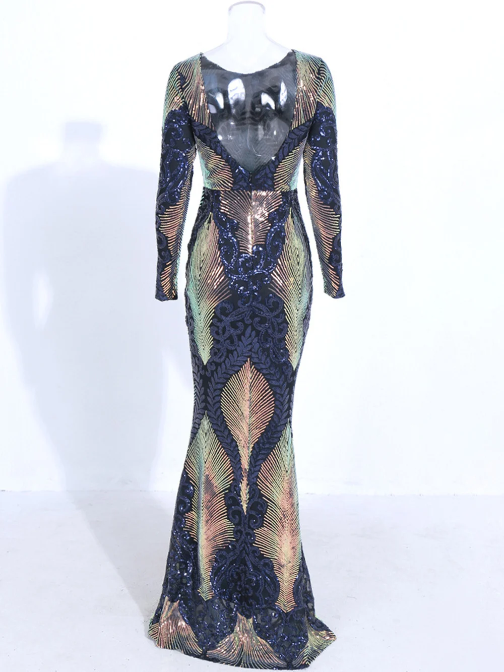 Mermaid Evenng Dress Girl Party Dress Mermaid Prom Dress Sleeves Glitter Wedding Party Dress Cocktail Dress robe de soiree