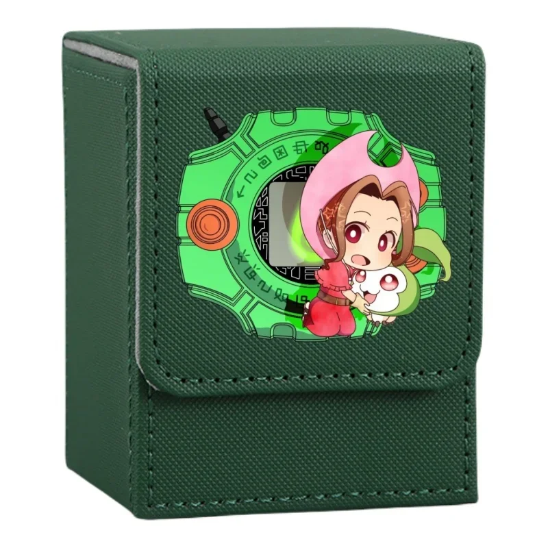 Фото Digimon Adventure Yagami Taichi Card Case Yamato Takenouchi Koromon Diy Кожаные фигурки героев Аниме Коллекция игр Коробка №5