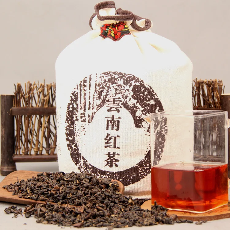 

1000g/bag China Yunnan Fengqing Dian Hong Premium DianHong Black Tea Beauty Slimming Green Food for health Housewares Tea Pot
