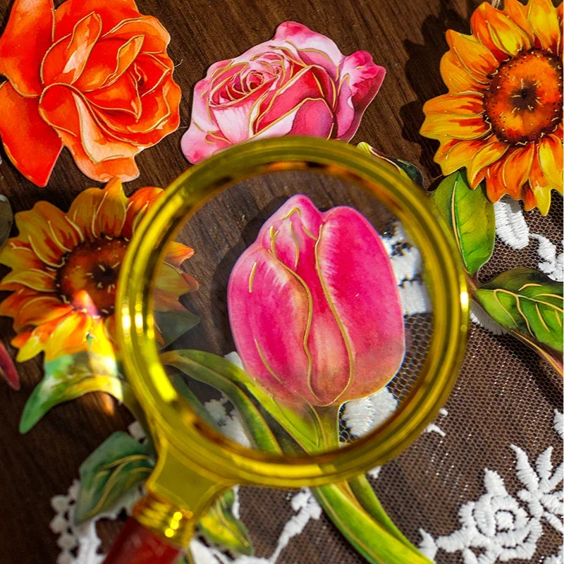 24 Упаковки Бронзовых Блокнотов Для Заметок С Букетом Цветов Каллиграфии 130x65 Мм