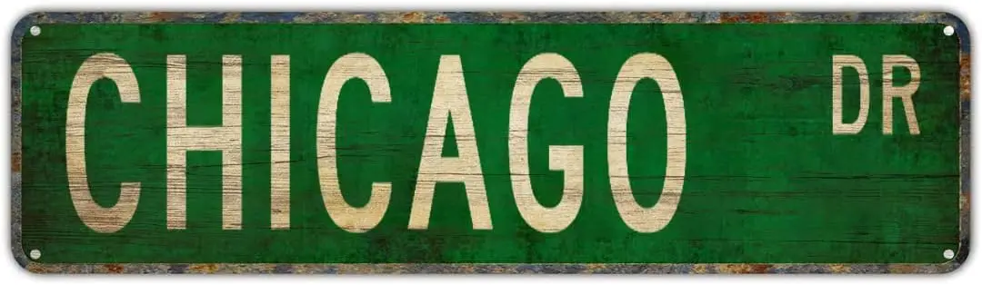 

Металлическая вывеска "Chicago Chicago"