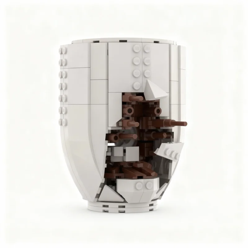 Фото 459 деталей MOC MUG BULLET, конструктор, сборная модель, рождественский подарок, игрушка для самостоятельной сборки, креативная развивающая игрушка для детей, строительные блоки №4