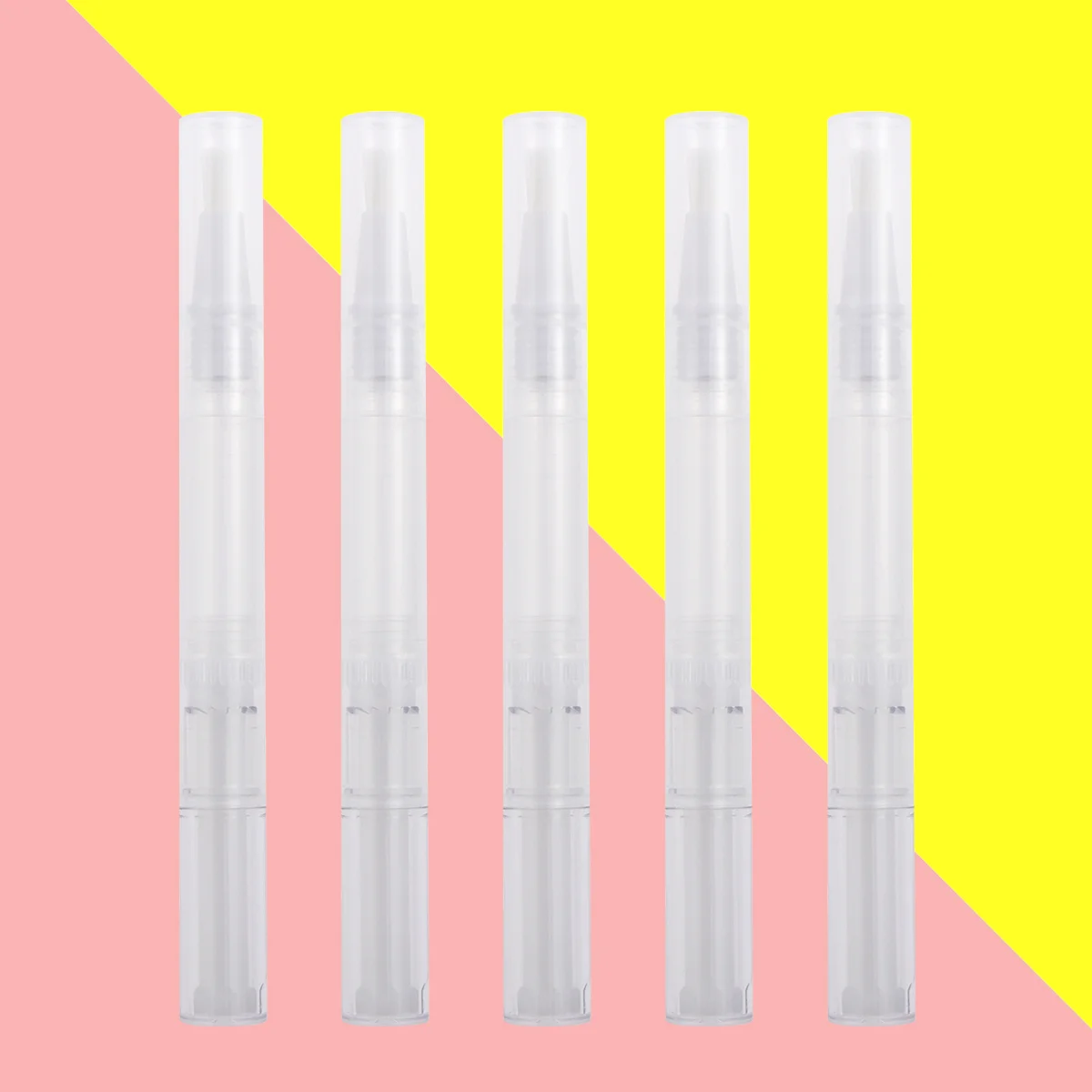 5 шт. 3 мл прозрачные ручки пустая масляная ручка для ногтей с контейнером