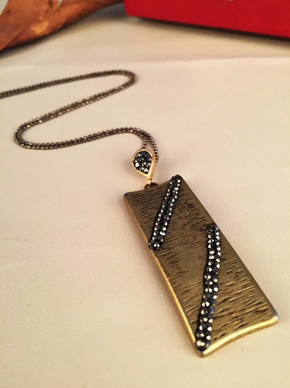 

Women's Antique Yellow Plated Zinc Alloy Necklace Z121Ar393