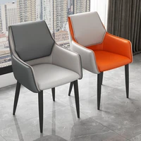 luxury chairs modern nordic leather minimalist salon kitchen ergonomic lounge dining chairs bedroom cadeira silla home furniture