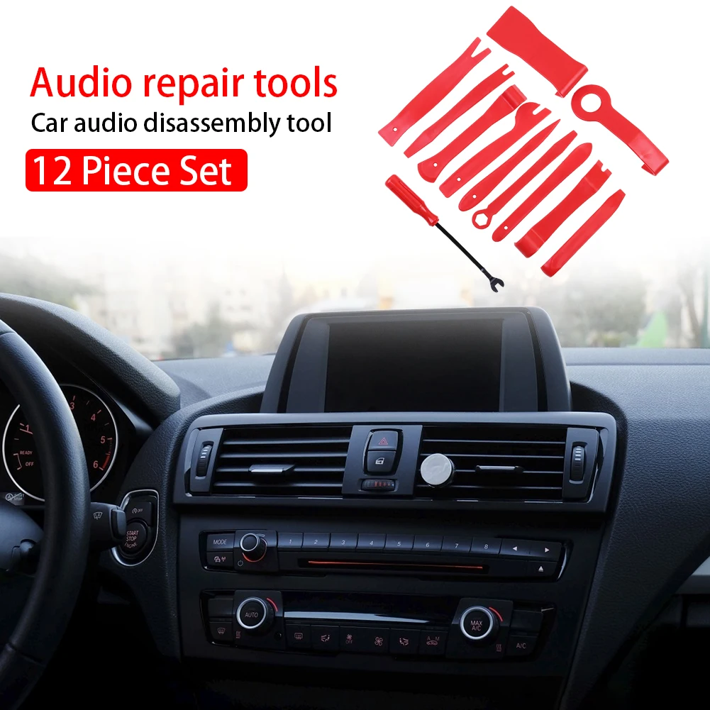 

12pcs Car Trim Removal Tools Kit Car Panel Door Audio Trim Auto Remover Auto Interior Disassembly Car Pry Removal Tool Set