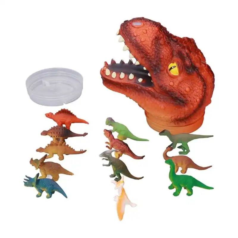 

Dinosaur Hand Puppet Kit Interaction Know About Dinosaurs Portable Animal Hand Puppet Improve Imagination for Children for