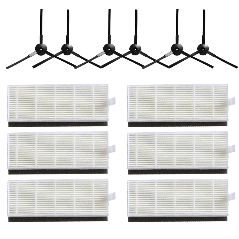 

Роликовая основная щетка HEPA-фильтр, боковые щетки для Ilife A6 A8 620X623, запасные части для робота-пылесоса, аксессуары